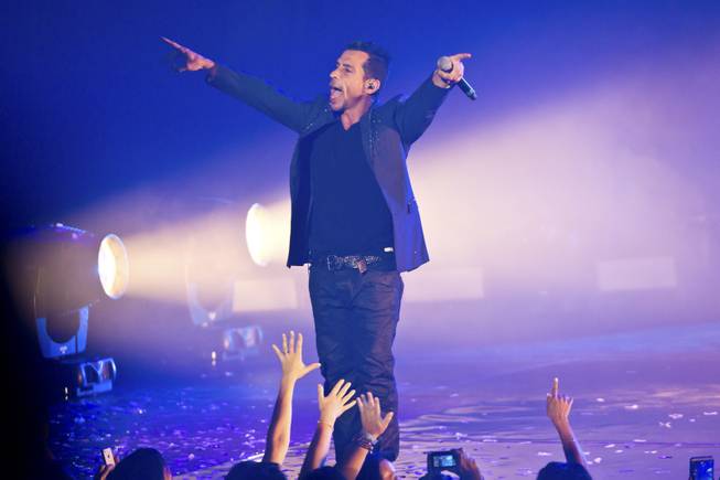 Danny Wood of New Kids on the Block performs in the Axis at Planet Hollywood on Thursday, July 10, 2014.