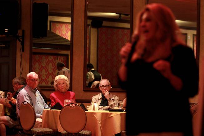 Michelle Fiore speaks during the Fiore Club luncheon May 8, 2014 at the Italian American Social Club.