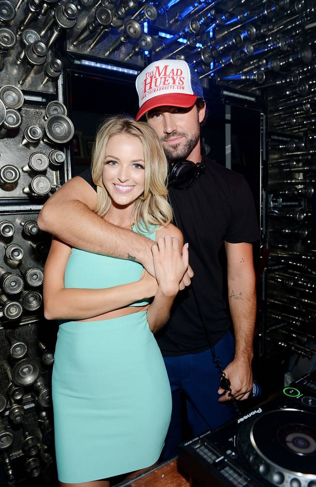 Brody Jenner, with girlfriend Kaitlynn Carter, makes his DJ debut Friday, July 18, 2014, at Hyde Bellagio.