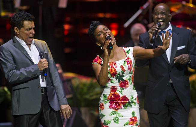 Singers Clint Holmes, Nnenna Freelon and a Take 6 member perform as The Venetian Las Vegas announces the engagement of "Georgia On My Mind: The Music of Ray Charles" with a special performance on Tuesday, July 22, 2014.