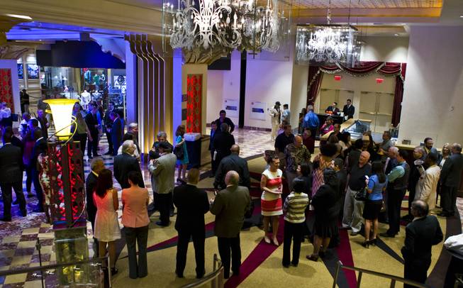 Attendees gather as The Venetian Las Vegas announce the engagement of "Georgia On My Mind: The Music of Ray Charles" with a special performance by 10-time Grammy winners Take 6, Clint Holmes and Nnenna Freelon on Tuesday, July 22, 2014.