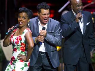 Singers Nnenna Freelon, Clint Holmes and a Take 6 member perform as The Venetian Las Vegas announces the engagement of 