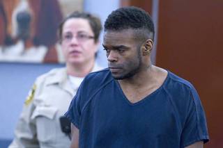 Jason Griffith arrives for sentencing at the Regional Justice Center Wednesday, July 23, 2014. The former Las Vegas Strip performer was found guilty of second-degree murder in the 2010 death and dismemberment of his ex-girlfriend Deborah Flores Narvaez, a dancer in Luxor's topless 