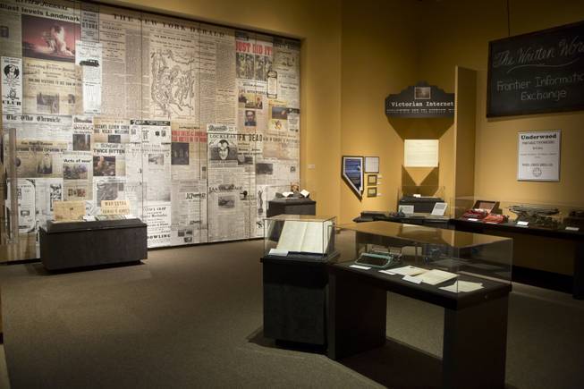 "Every Age is an Information Age", an exhibit at the Nevada State Museum showing 150 years of communication technology in Nevada. Friday July 25, 2014.