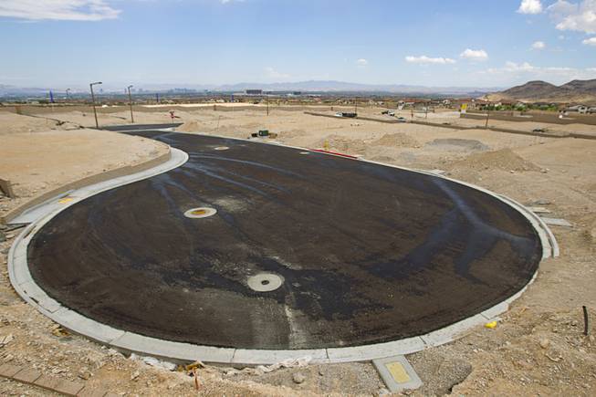 A view of land ready for new-home construction in Summerlin on Wednesday, July 30, 2014.