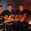 From left, Boulder City High School football  players Jacob Jurgschat, Brooks Roe, Jack Rozycki and Phillip Carmell July 21, 2014.