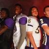 From left,  Sunrise Mountain High School football  players Chance Edmondson, Wanya Calahan, Paul Hanlon and Matt Perry July 21, 2014.