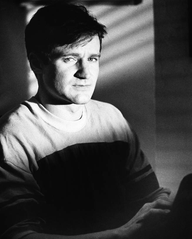 Actor Robin Williams in September 1982 in character as T.S. Garp, a New England wrestler turned writer whose off-beat adventures unfold in "The World According to Garp," a Warner Bros. release also starring Mary Beth Hurt, Glenn Close and John Lithgow.