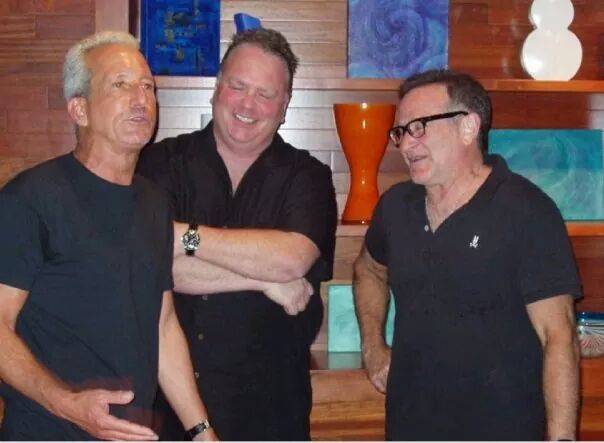 Bobby Slayton, Kevin Burke and Robin Williams.