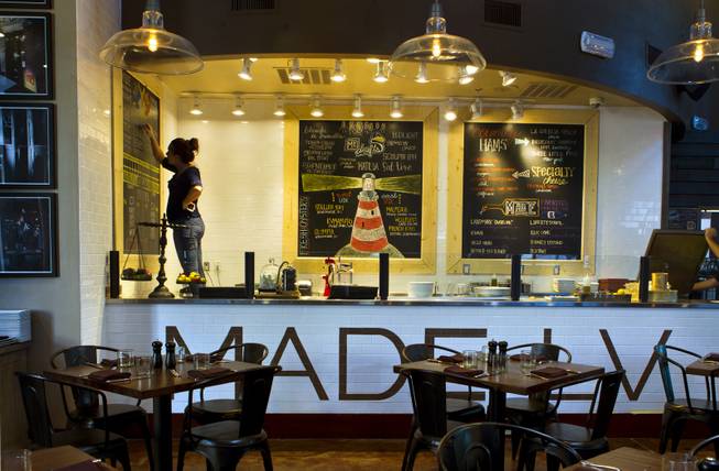 Made L.V. is a new restaurant opening tonight at Tivoli Village by owners Chef Kim Canteenwalla and Elizabeth Blau on Monday, August 18, 2014.