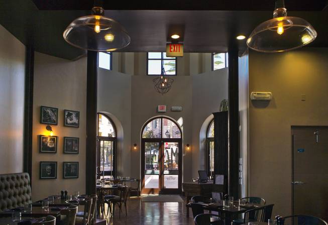 Interior of Made L.V. which is a new restaurant opening tonight at Tivoli Village on Monday, August 18, 2014.