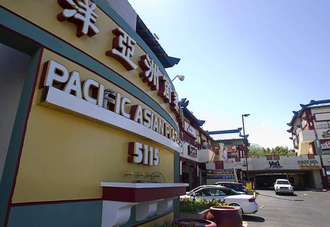 An exterior view of Pacific Asian Plaza, 5115 Spring Mountain Rd., Tuesday, Aug. 19, 2014.