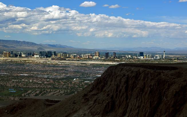 Ascaya has a fine view of the Strip on Wednesday, Aug. 20, 2014, from atop the mountain-mansion development.