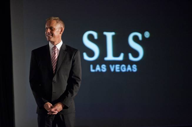 Rob Oseland, president of SLS Las Vegas, speaks during a press conference at SLS Las Vegas on Friday, Aug. 22, 2014.