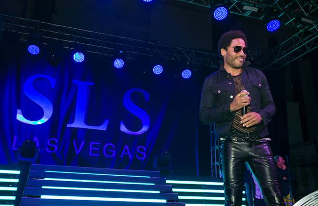 Lenny Kravitz at the grand opening of SLS Las Vegas on Friday, Aug. 22, 2014, on the Strip.