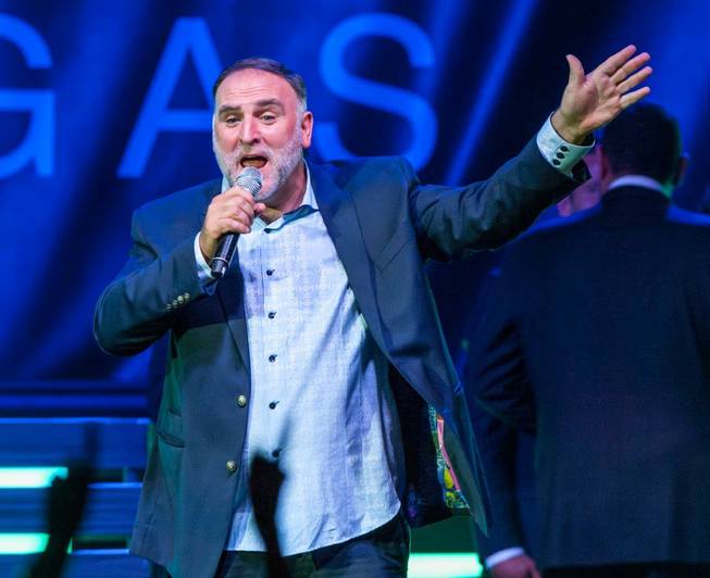 Jose Andres at the grand opening of SLS Las Vegas on Friday, Aug. 22, 2014, on the Strip.