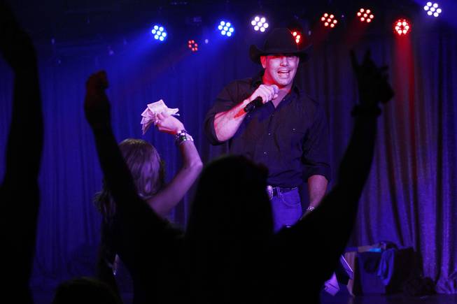 Men of the Strip performs at The D Las Vegas on Thursday, Aug. 28, 2014, in downtown Las Vegas. Co-owner Mike Foland is pictured here.