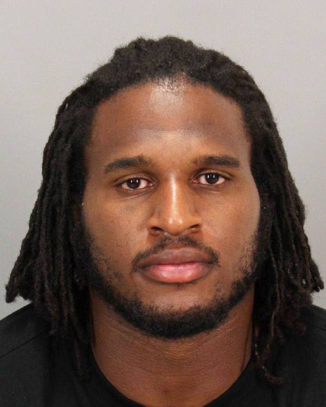 San Francisco 49er defensive end Ray McDonald is seen in an undated photo provided by the San Jose Police Department. McDonald, 29, was arrested early Sunday, Aug. 31, 2014 by San Jose Police on felony domestic violence charges. San Jose police Sgt. Heather Randol says McDonald was taken into custody after officers responded to a home in an upscale neighborhood.