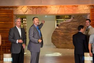 Matther Chilton, general manager of Delano Las Vegas, welcomes the public to see the new hotel during a ceremonial opening Tuesday, Sept. 2, 2014.