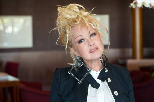 Cyndi Lauper on Thursday, Sept. 4, 2014, at the Smith Center for the Performing Arts in downtown Las Vegas. 
