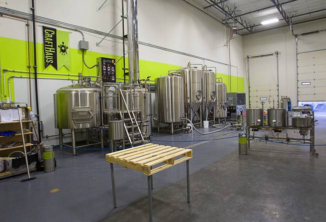 A view of the CraftHaus Brewery in the Henderson Booze District, 7350 Eastgate Rd., Monday, Sept. 8, 2014. The brewery celebrates it's grand opening Friday, Sept. 12.