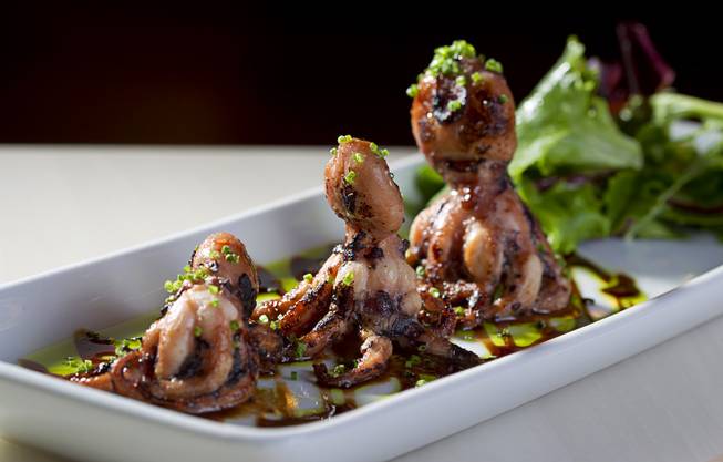 Grilled Octopus at The Sparklings, 8310 S. Rainbow Blvd., Thursday, Sept. 11, 2014.