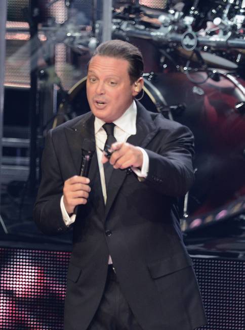 Luis Miguel performs at the Colosseum on Friday, Sept. 12, ...