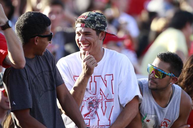 UNLV Rebel fans during a game against the Northern Illinois Huskies  at Sam Boyd Stadium Saturday, Sept. 13, 2014. Northern Illinois Huskies won.