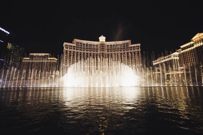 The Bellagio Fountains on Wednesday, Sept. 17, 2014, at Bellagio.
