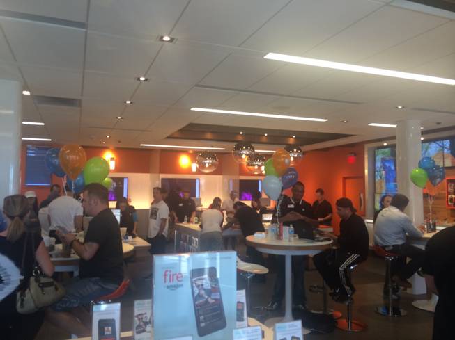 The Boca Park AT&T store had sold out of the new iPhone 6 Plus 15 minutes after it opened.