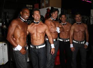Chippendales alumni Terry Lenley, Tor Kristiansen, Michael Rapp, Dean Mammeles and Kevin Casper still got it at the Chippendales 35th anniversary celebration Saturday, Sept. 20, 2014, at the Rio.