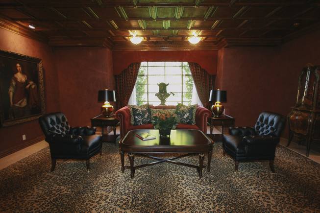 Interior of Wayne Newton's former home, once known as Casa de Shenandoah, during an open house on Monday, September 22, 2014.