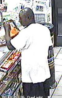 This man is suspected in a September 2014 armed robbery of a convenience store near Pecos Road and Washington Avenue.