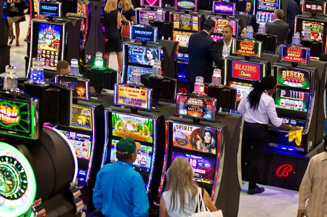 The Global Gaming Expo, the gaming industry's annual convention, takes place at the Sands Expo on Tuesday, Sept. 30, 2014.