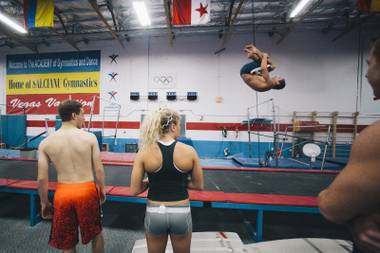 Potential candidates try out at public auditions to be part of Cirque Du Soleil productions took place at the Academy of Gymnastics and Dance on September 26, 2014.