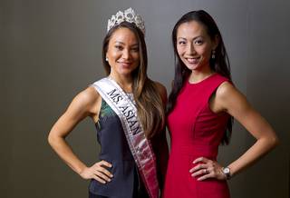 Jamie Stephenson, 2014 Ms. Asian Las Vegas, and Annie Chang Evans, founder of the Miss Asian Las Vegas Pageant, pose during an interview in Summerlin Wednesday, Oct. 1, 2014.
