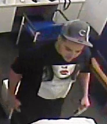 Metro Police identified this man as a suspect in the July 11, 2014, armed robbery of a pharmacy near West Charleston and South Valley View Boulevards.
