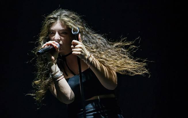 Lorde performs at the Joint on Tuesday, Sept. 30, 2014, ...