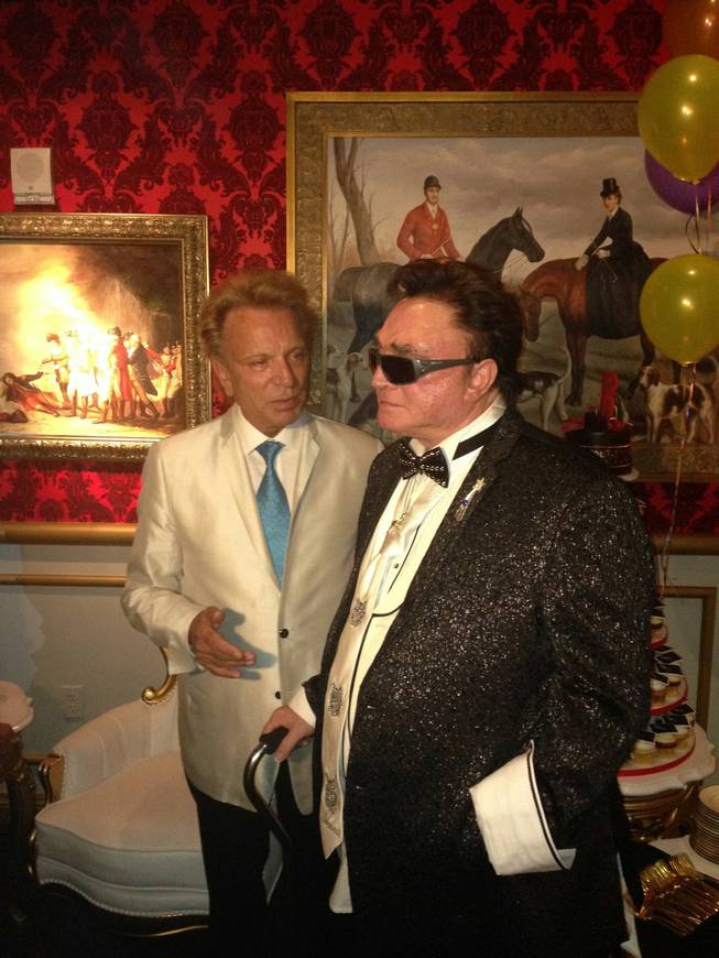 Siegfried & Roy at 1923 Bourbon & Burlesque by Holly Madison at Mandalay Bay on the event of Roy’s 70th birthday Friday, Oct. 3, 2014.