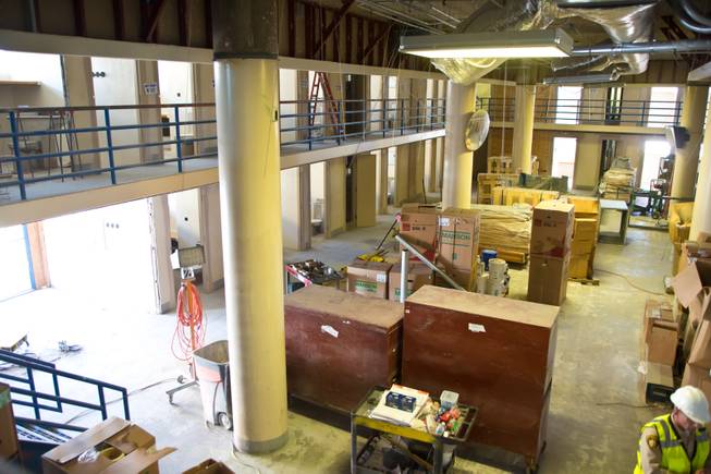A look at newly renovated cell blocks, still under construction, at the Clark County Detention Center, Friday Oct. 3, 2014.