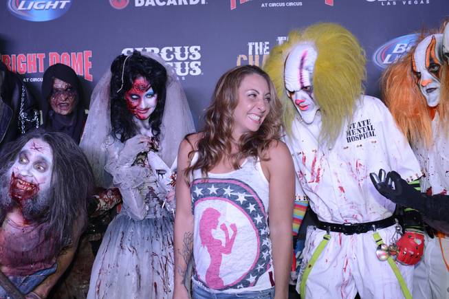 Heather Jo Clark attends the Fright Dome grand opening Friday, ...