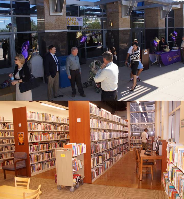 The new North Las Vegas Library held a grand-opening ceremony Wednesday.
