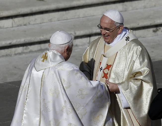 Pope Benedict and Pope Francis