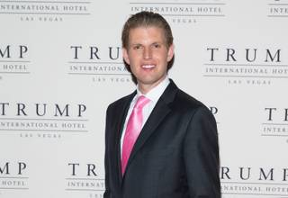 Eric Trump hosts a party at Trump International Hotel and Tower on Thursday, Oct. 16, 2014, in Las Vegas.