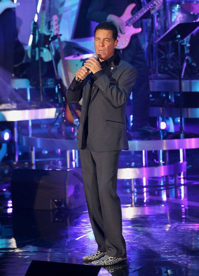 Clint Holmes performs during “The NF Hope Concert” on Sunday, Oct. 19, 2014, at the Venetian.