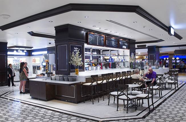 A view of the coffee shop at the new Fulton Street Food Hall at Harrahs Las Vegas Wednesday, Oct. 22, 2014.