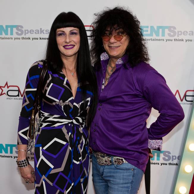 Carmen and Paul Shortino pose on the Red Carpet at the ENTSpeaks performance at the Inspire Theatre on Tuesday, October 21, 2014.