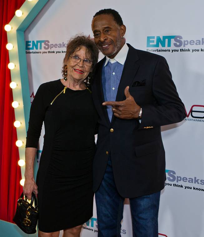 Sandra and Antonio Fargus pose on the Red Carpet at the ENTSpeaks performance at the Inspire Theatre on Tuesday, October 21, 2014.