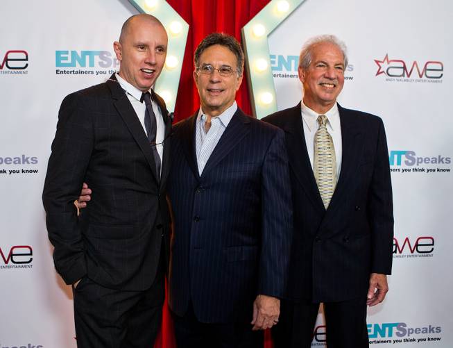 Andy Walmsley, Jeff Kutash and Marty Romley arrive on the red carpet for "ENTSpeaks" on Tuesday, Oct. 21, 2014, at Inspire Theater downtown.