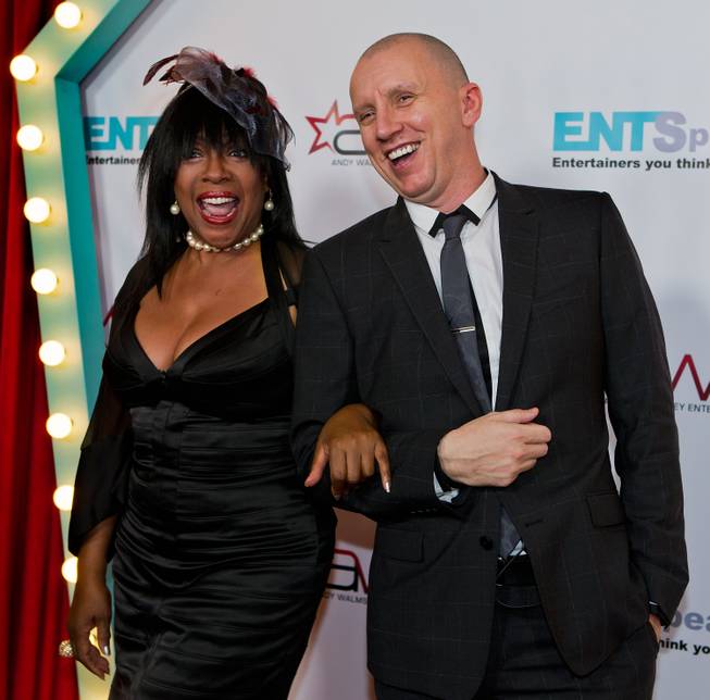 Mary Wilson and Andy Walmsley arrive on the red carpet for "ENTSpeaks" on Tuesday, Oct. 21, 2014, at Inspire Theater downtown.